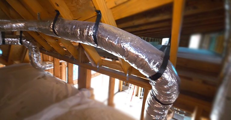 The advantage of flexi duct split channel or fan coil compared to step galvanized