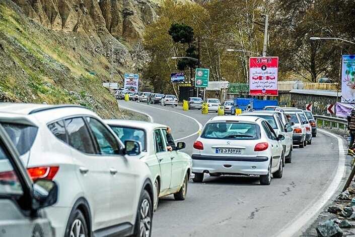 ترافیک سنگین در محورهای چالوس، هراز، مهران و شلمچه